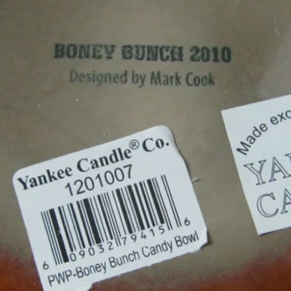 Boney Bunch from Yankee Candle 2010 Candy Bowl designed by Mark Cook new - Picture 5 of 6